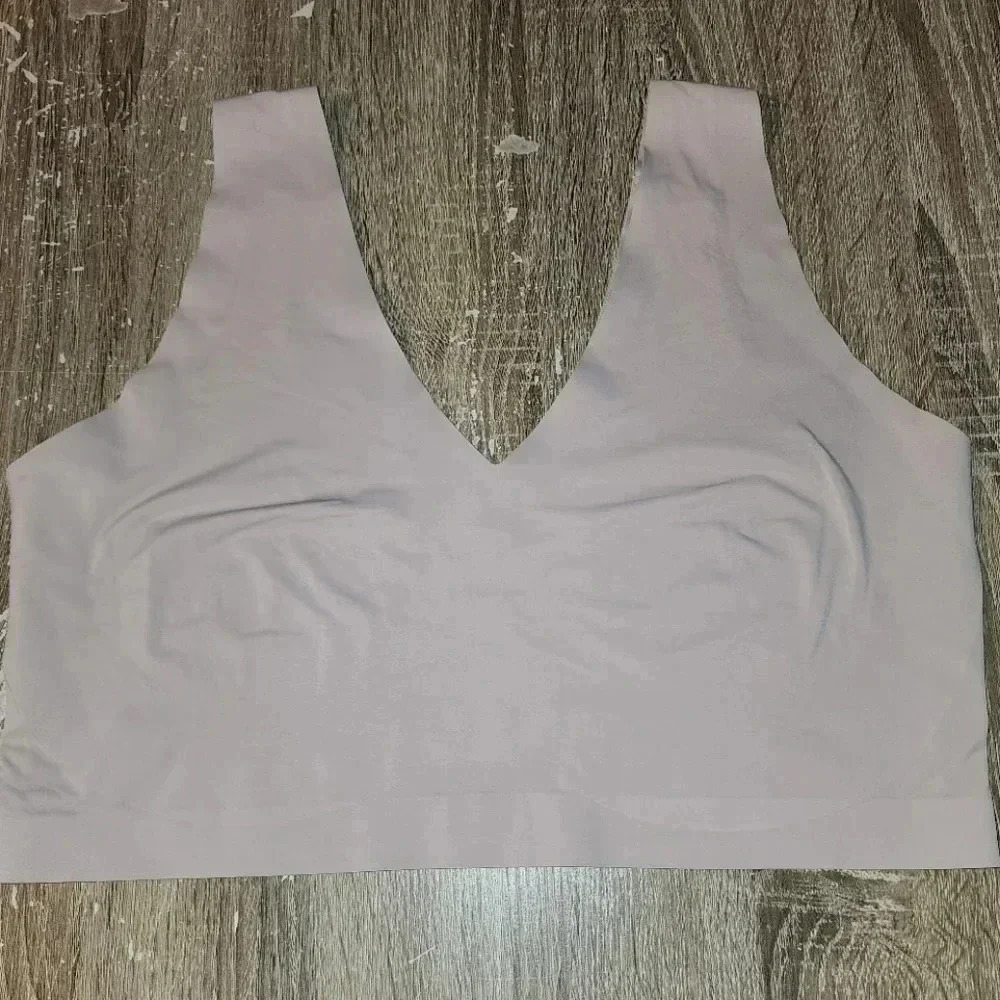 ThirdLove Smoothing V-neck Wireless Bra Nude Soft Stretchy Plus Size 1X - Picture 1 of 5